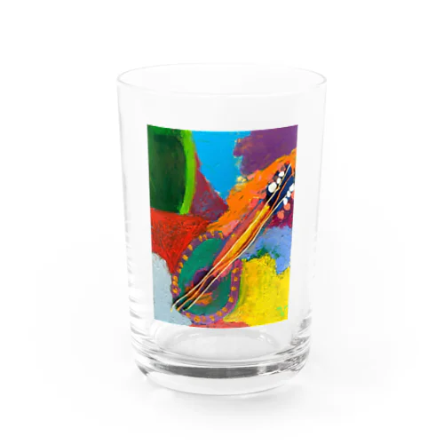 Oil art  Water Glass