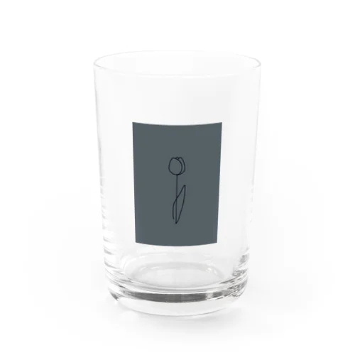 dark gray green blue Water Glass