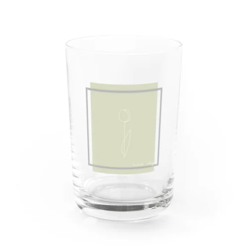 babygray yellow mintgreen Water Glass