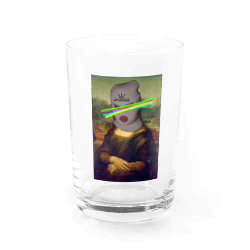 ○ナリザ風の人 Water Glass