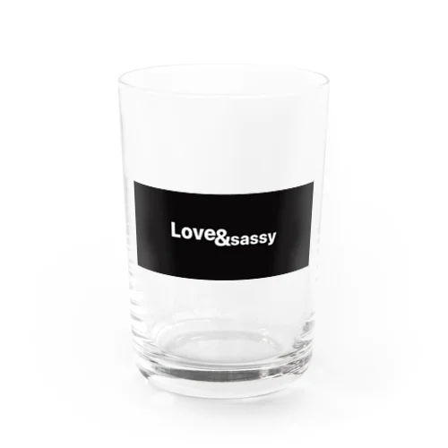 Love & sassy Water Glass