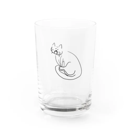 老猫ちゃん Water Glass