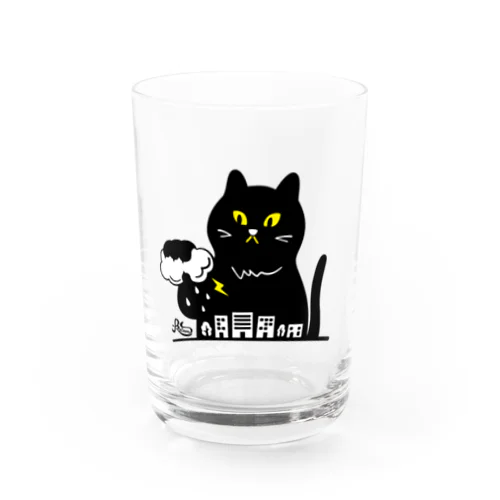 嵐を招く黒猫 Water Glass