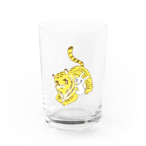 トラちゃんとうさぎちゃん Water Glass