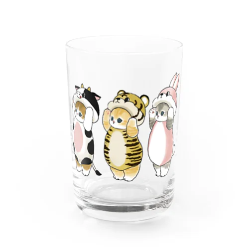 被り物にゃん Water Glass