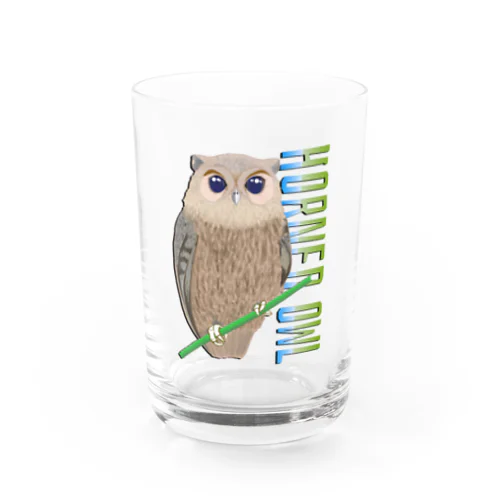 HORNED OWL (ミミズク) Water Glass