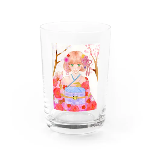 ふりそで Water Glass