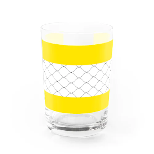 黄色と金網 Water Glass