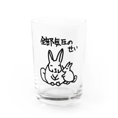 全部気圧のせい【ヤマビスカッチャ】 Water Glass