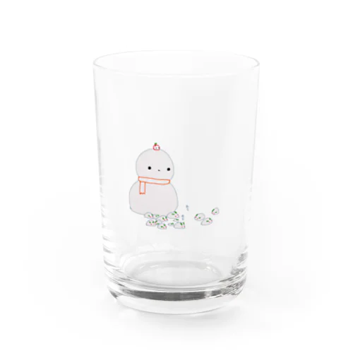 ゆきだるまとゆきうさぎ Water Glass