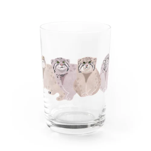 寄り添う　マヌルネコ　たち Water Glass