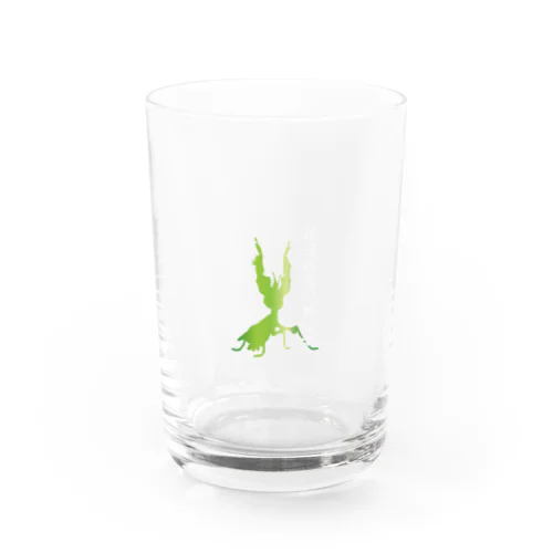 昆虫採集の神です（ニセハナオウカマキリ） Water Glass