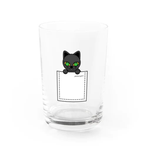 ねこ　pokenyan くろにゃん Water Glass