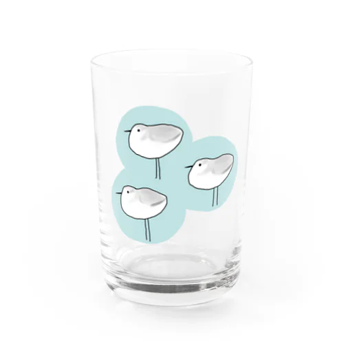 ミユビシギ（青） Water Glass