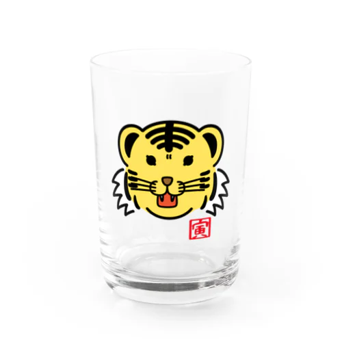 五黄の寅くん Water Glass