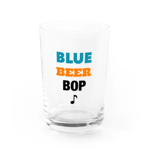 BLUE BEER BOP♪ Water Glass