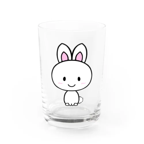 白い子うさぎ Water Glass