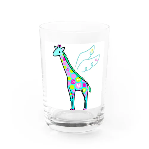 カラフルキリン Water Glass