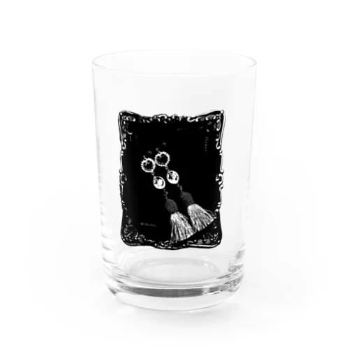 アンティーク風　タッセルピアス Water Glass