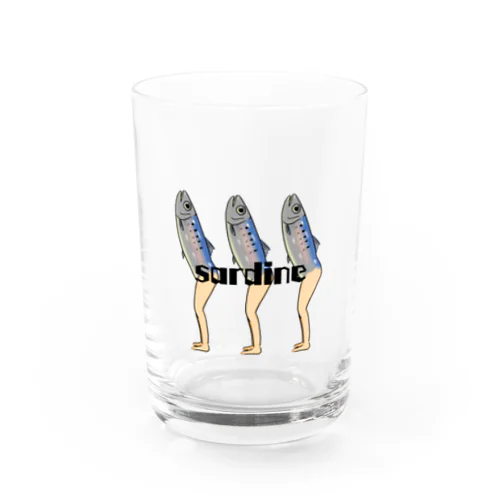 魚の人(いわし) Water Glass