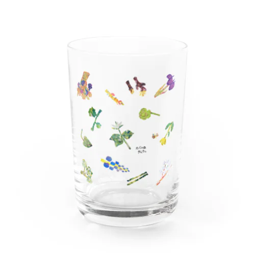 【全盲の画家】家の周りの植物たち(背景透過) Water Glass