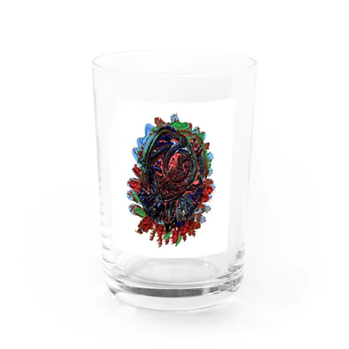 peacock Water Glass