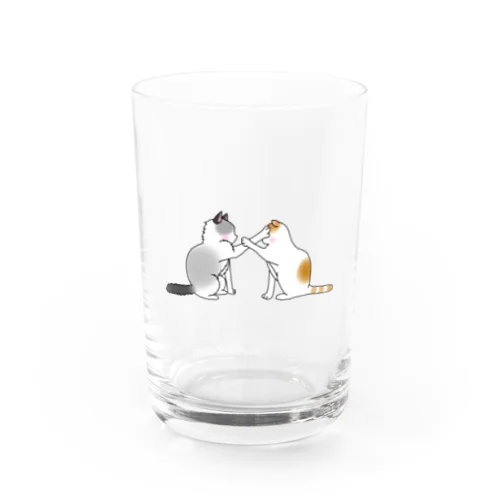 猫たちの喧嘩 Water Glass