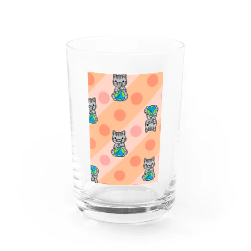 脅してくるにゃんこ Water Glass