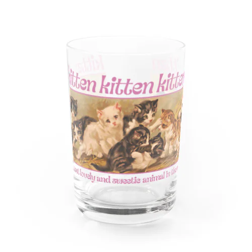 Kitten Water Glass
