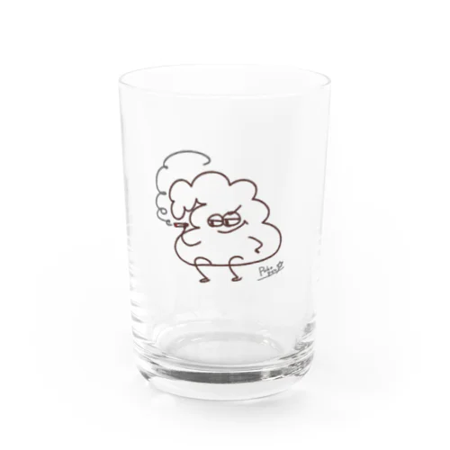 リーゼントうんち Water Glass