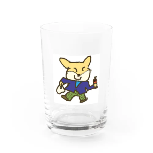 キツネのこんこん昼休み Water Glass