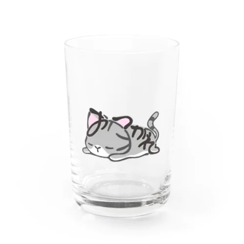 おつかれネコ Water Glass