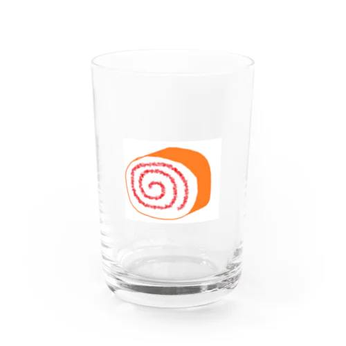 イチゴのロールケーキ Water Glass