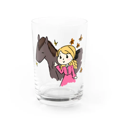 趣味は乗馬ですの Water Glass