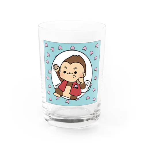 ゴン太、お供します🍑！ Water Glass