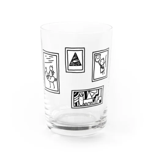 古代の謎展(白黒) グラス