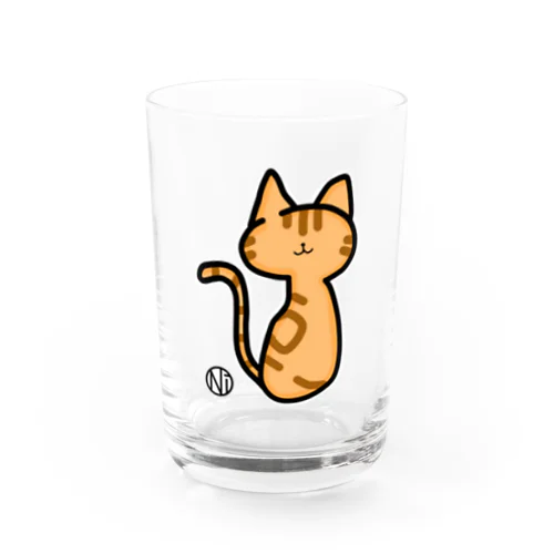 ねこNiコ(アメショ) Water Glass