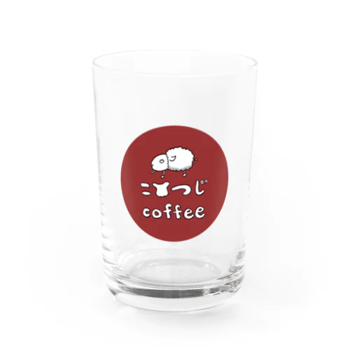 ロゴマーク（ラウンド）/こひつじcoffee Water Glass