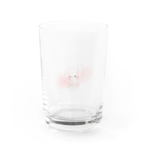 ふわふわうさぎしゃん Water Glass