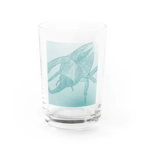 グラントシロカブトな模様　 Water Glass