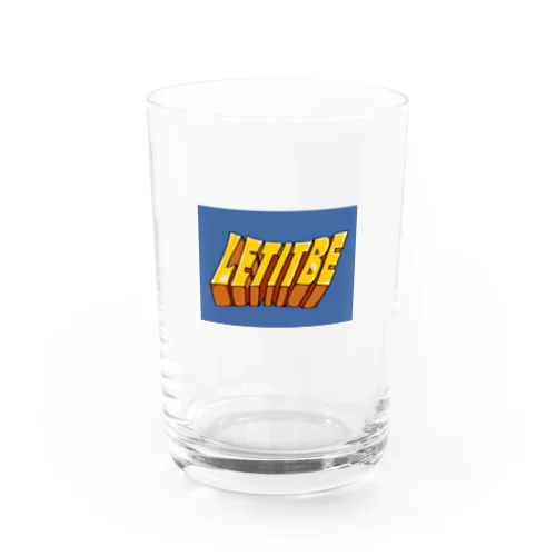 LET IT BE Water Glass