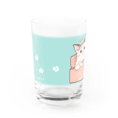 箱入り娘すーちゃん ブルー横 Water Glass