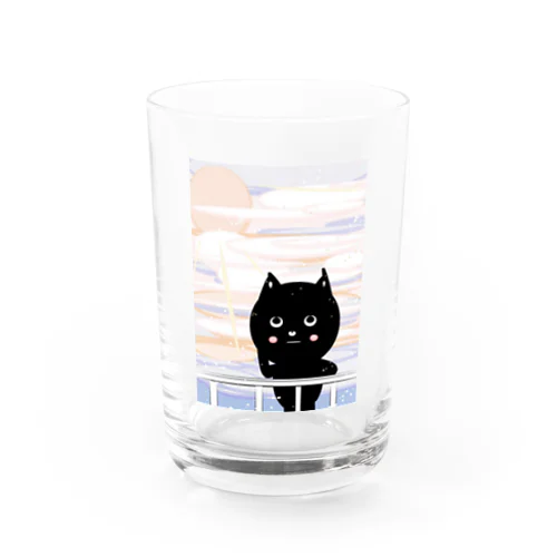 夜明けとにゃーころ Water Glass