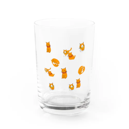 仲良し兄弟猫 Water Glass