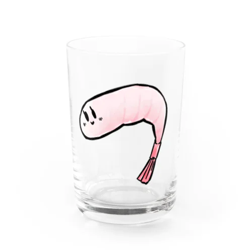 剥かれた甘エビ Water Glass