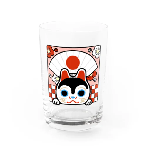 めでたやわんこ Water Glass