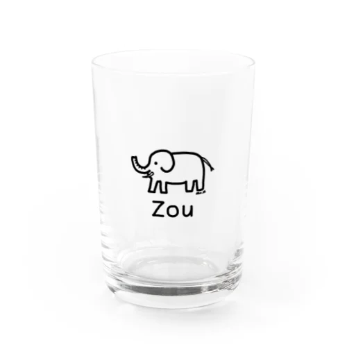 Zou (ゾウ) 黒デザイン Water Glass