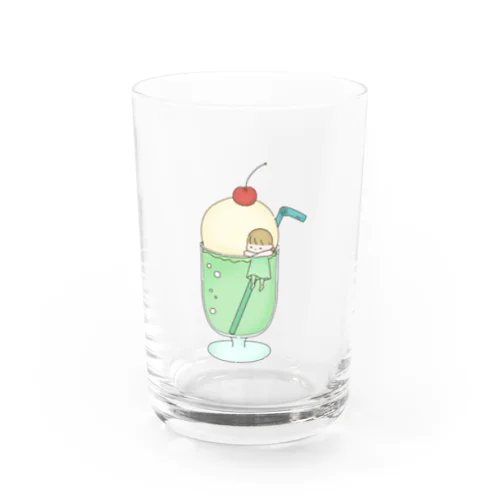 クリームソーダちゃん Water Glass