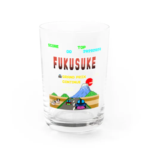 レトロゲーム風な福助 Water Glass