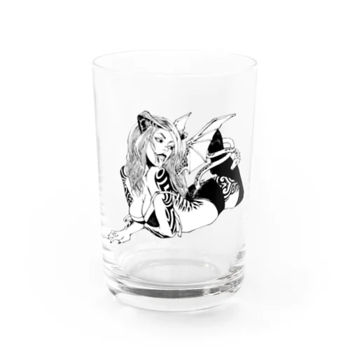 Dragon Girl Water Glass